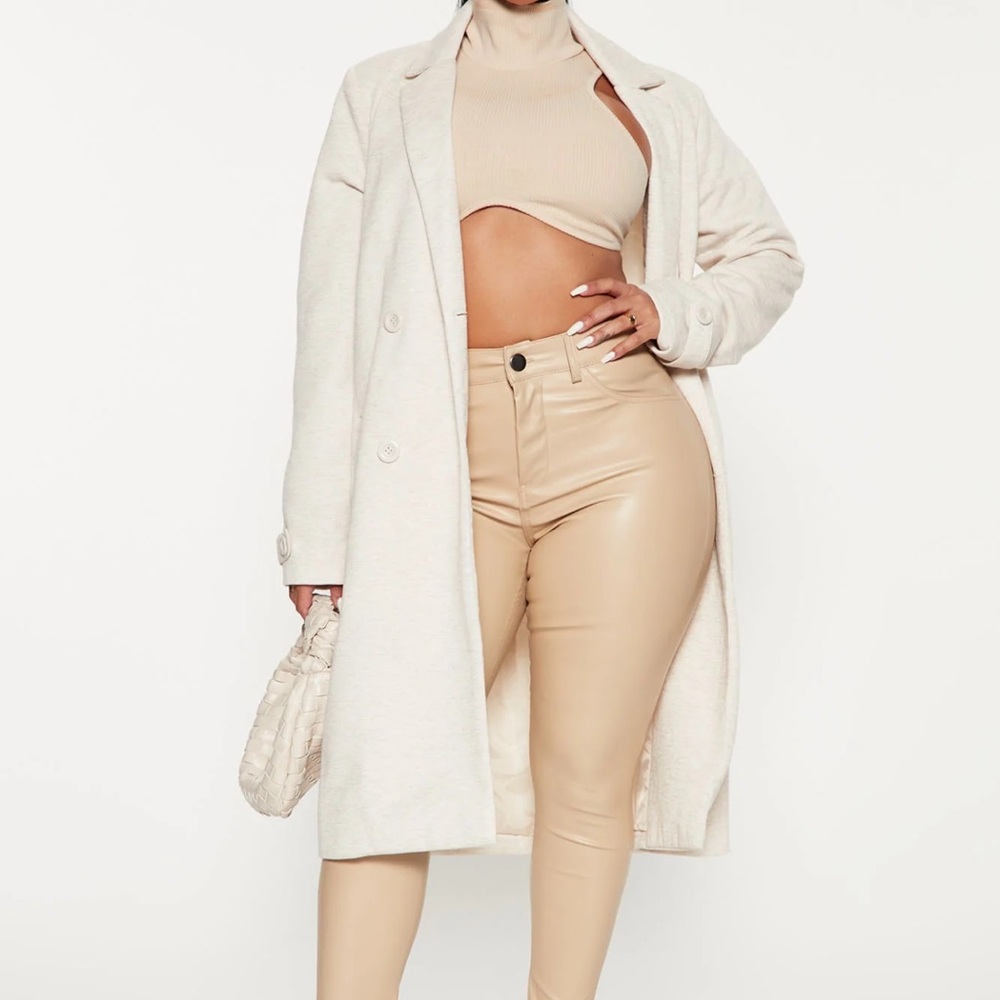 Cream trench coat